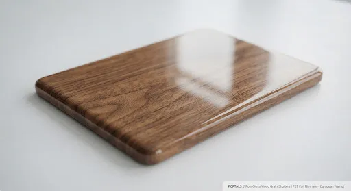 Poly Gloss Wood Grains Walnuss finish, illustrative image